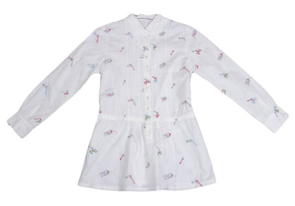 Mademoiselle NON NON Key Embroidery Pintuck Blouse Size 38M