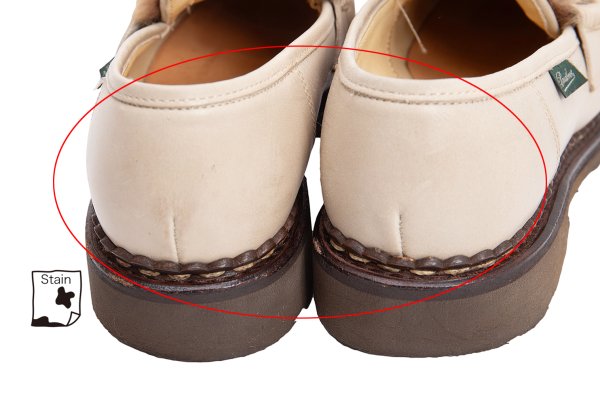 Paraboot ORSAY LAPIN Rabbit Fur Loafer Shoes Beige Boots Size 22CM