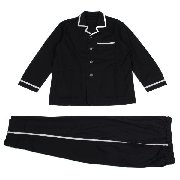 Y's for living Black White Cotton Broad Pajama Pants Size L