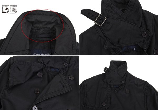 COMME des GARCONS HOMME Cotton Half Coat Charcoal Size S
