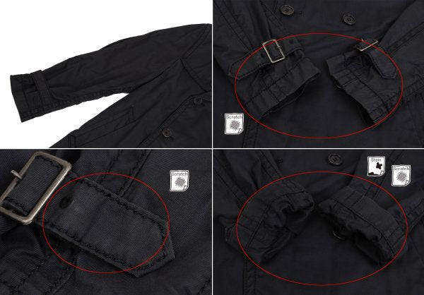 COMME des GARCONS HOMME Cotton Half Coat Charcoal Size S