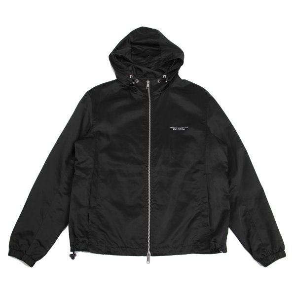 ARMANI EXCHANGE Poly Logo Double Zip Black Size M