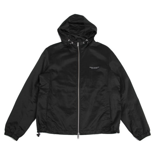 ARMANI EXCHANGE Poly Logo Double Zip Black Size M