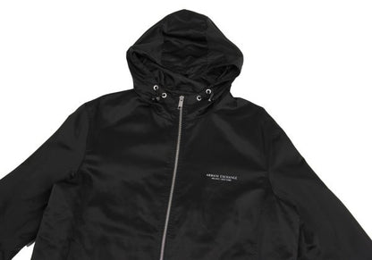 ARMANI EXCHANGE Poly Logo Double Zip Black Size M