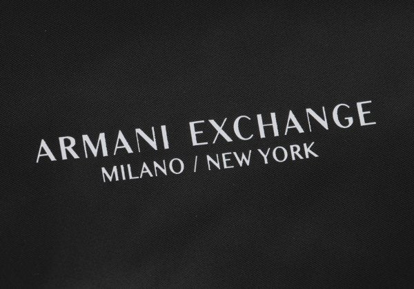 ARMANI EXCHANGE Poly Logo Double Zip Black Size M