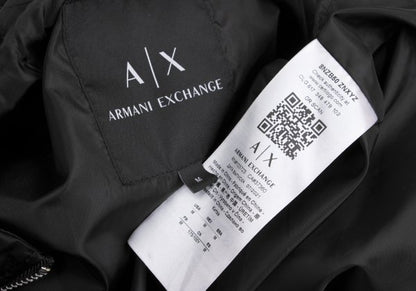 ARMANI EXCHANGE Poly Logo Double Zip Black Size M