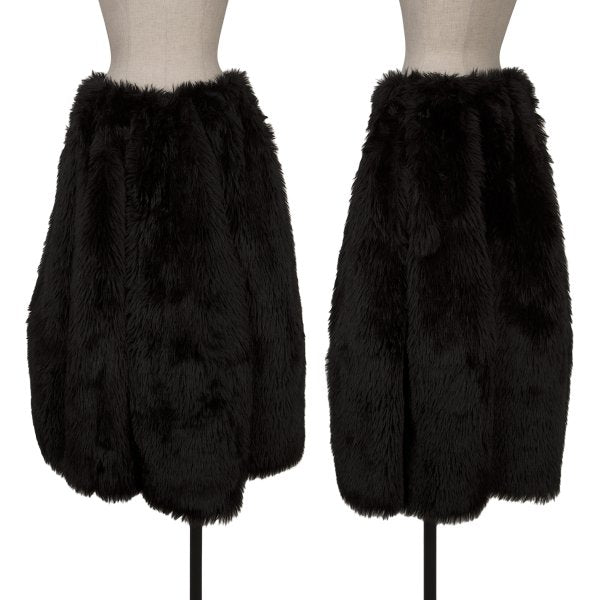 COMME des GARCONS 23AW Faux Fur Volume Skirt Black Size S