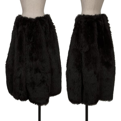 COMME des GARCONS 23AW Faux Fur Volume Skirt Black Size S