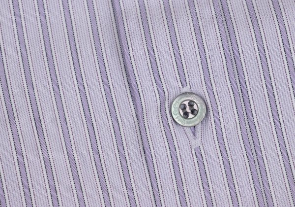 GUCCI Purple Cotton Stripe Shirt Size 42