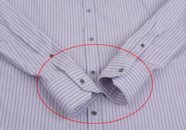 GUCCI Purple Cotton Stripe Shirt Size 42
