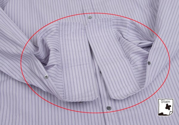 GUCCI Purple Cotton Stripe Shirt Size 42
