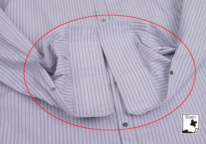 GUCCI Purple Cotton Stripe Shirt Size 42