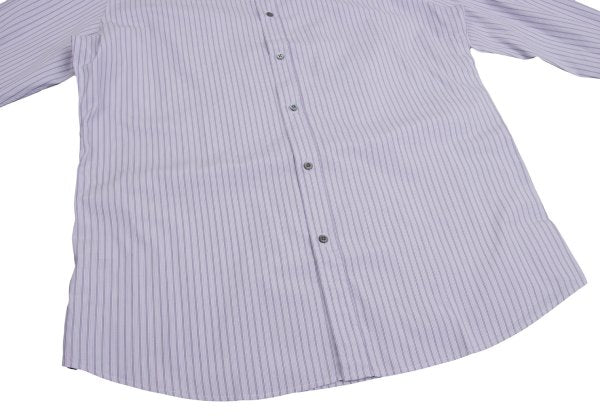 GUCCI Purple Cotton Stripe Shirt Size 42