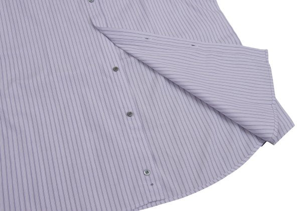 GUCCI Purple Cotton Stripe Shirt Size 42