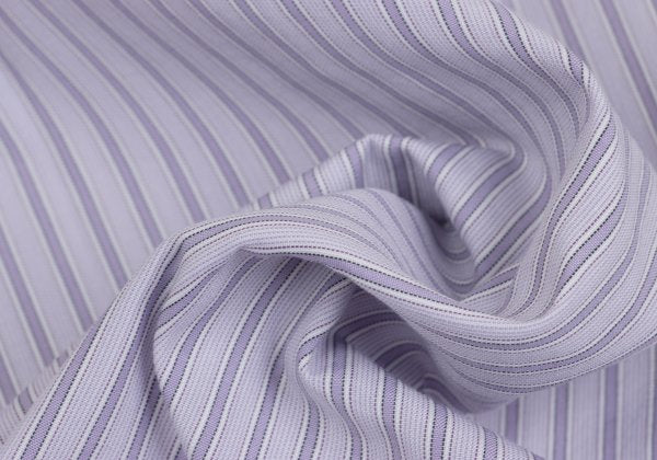 GUCCI Purple Cotton Stripe Shirt Size 42