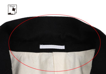 Paul Smith Wool Zip Design Blazer Black Size XL
