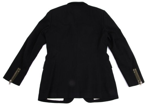 Paul Smith Wool Zip Design Blazer Black Size XL