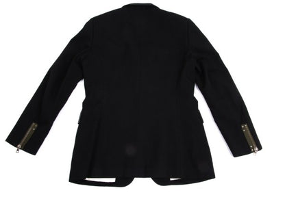 Paul Smith Wool Zip Design Blazer Black Size XL