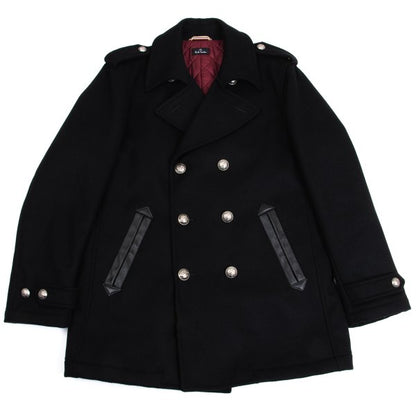 Paul Smith PS Quilted Cashmere Blend P-Coat Black Size L2