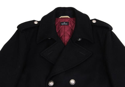 Paul Smith PS Quilted Cashmere Blend P-Coat Black Size L2