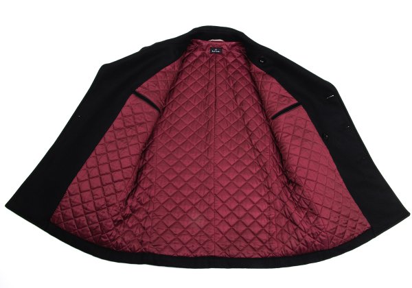 Paul Smith PS Quilted Cashmere Blend P-Coat Black Size L2