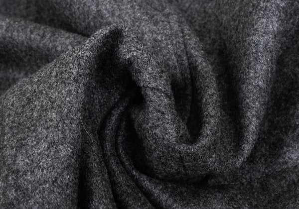 Paul Smith PS Wool Cashmere Raccoon Fur Coat Gray Size XL