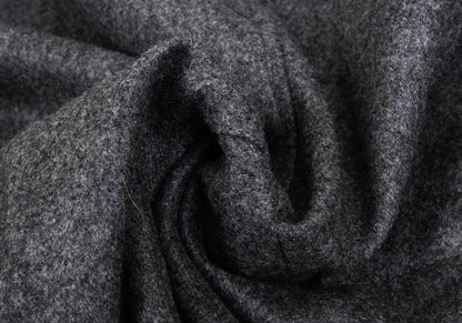 Paul Smith PS Wool Cashmere Raccoon Fur Coat Gray Size XL