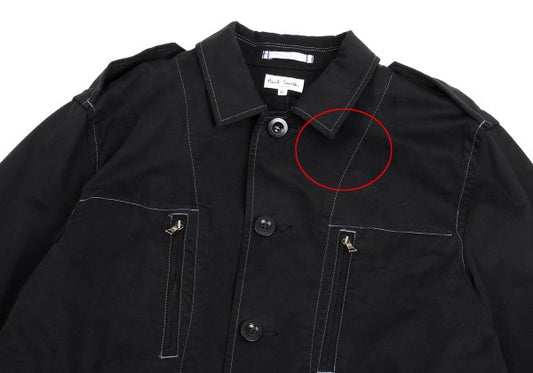 Paul Smith LONDON Cotton Stitch Design Jacket Black Size XL