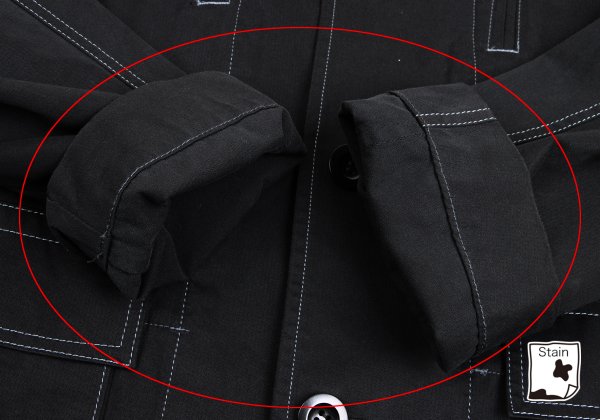 Paul Smith LONDON Cotton Stitch Design Jacket Black Size XL