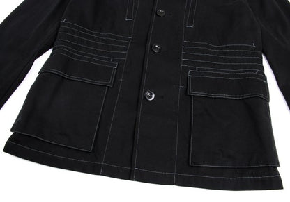 Paul Smith LONDON Cotton Stitch Design Jacket Black Size XL