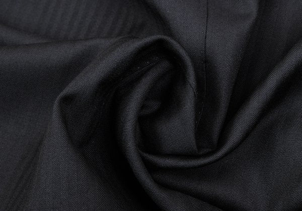 Ermenegildo Zegna Black Wool Shadow Stripe 2B Jacket Size 50