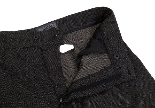 GIANNI VERSACE Wool Blend Pinhead Tapered Pants Size 56