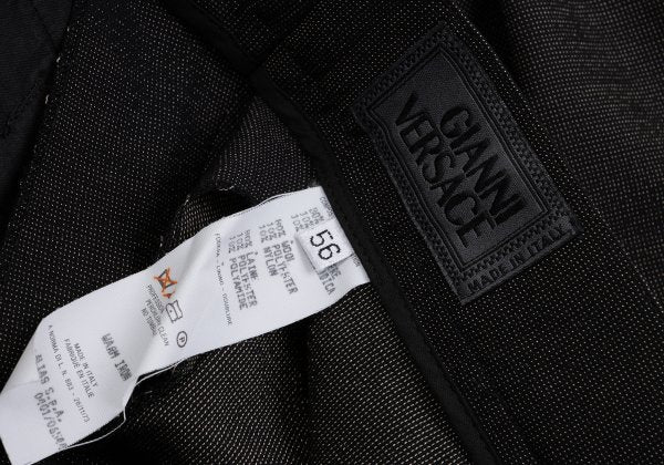 GIANNI VERSACE Wool Blend Pinhead Tapered Pants Size 56