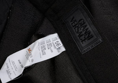 GIANNI VERSACE Wool Blend Pinhead Tapered Pants Size 56