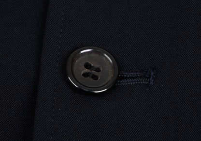 COMME des GARCONS Wool Draped Back Hem Jacket Blue Size M