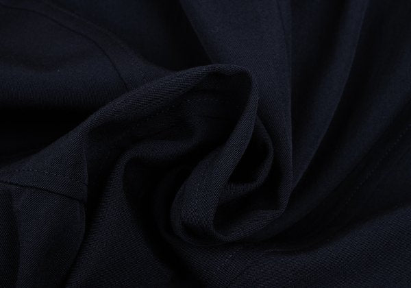 COMME des GARCONS Wool Draped Back Hem Jacket Blue Size M