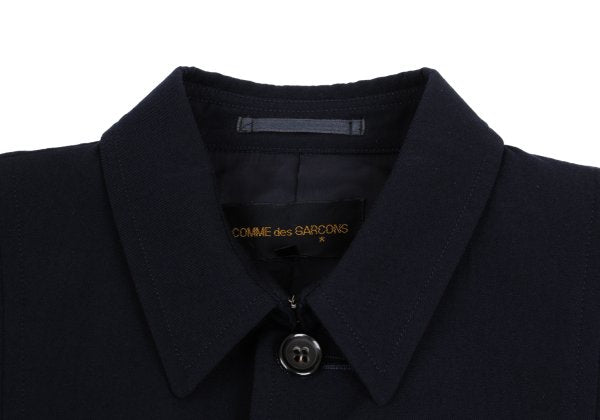 COMME des GARCONS Wool Hem Wrap Jacket Navy Blue Size M