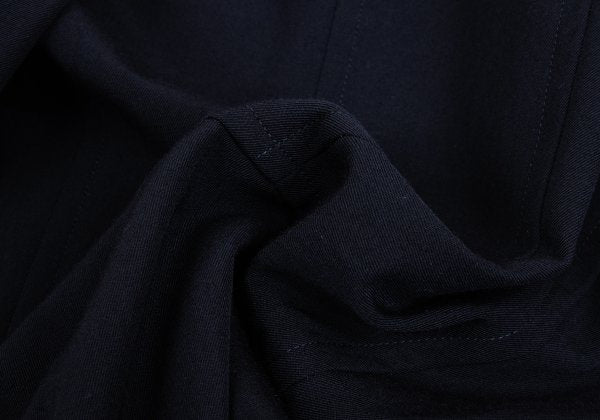 COMME des GARCONS Wool Hem Wrap Jacket Navy Blue Size M