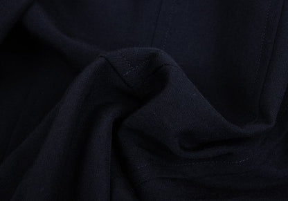 COMME des GARCONS Wool Hem Wrap Jacket Navy Blue Size M