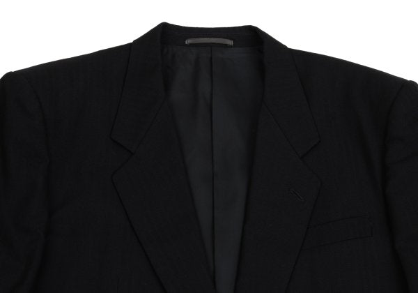 COMME des GARCONS HOMME Black Wool Herringbone Blazer Size M