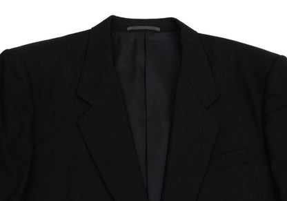 COMME des GARCONS HOMME Black Wool Herringbone Blazer Size M