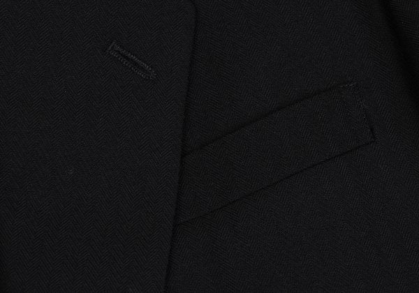COMME des GARCONS HOMME Black Wool Herringbone Blazer Size M