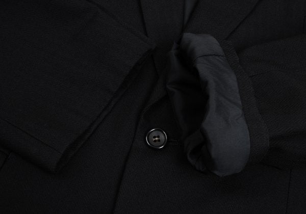 COMME des GARCONS HOMME Black Wool Herringbone Blazer Size M