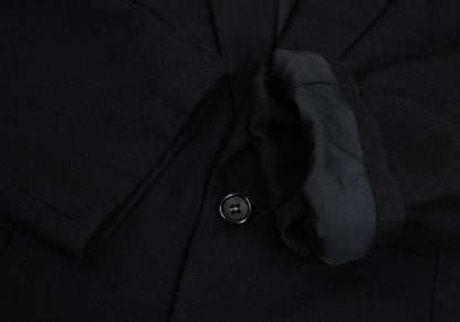 COMME des GARCONS HOMME Black Wool Herringbone Blazer Size M