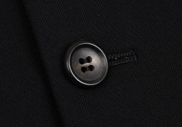 COMME des GARCONS HOMME Black Wool Herringbone Blazer Size M