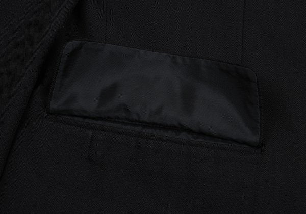 COMME des GARCONS HOMME Black Wool Herringbone Blazer Size M
