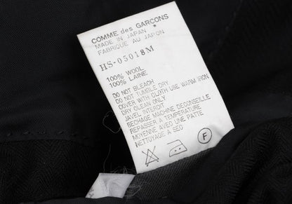COMME des GARCONS HOMME Black Wool Herringbone Blazer Size M