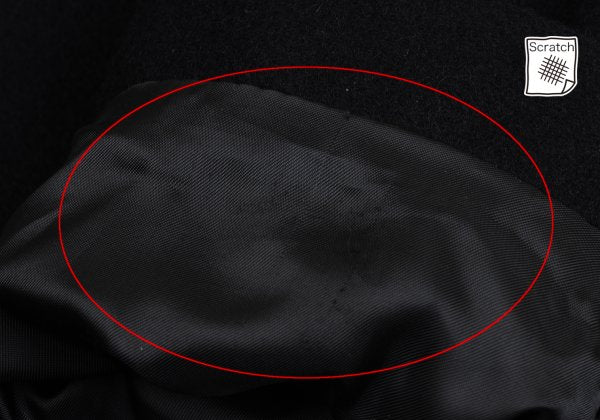 Schott Wool Nylon Patch P-Coat Black Size 38