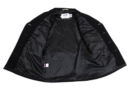 Schott Wool Nylon Patch P-Coat Black Size 38