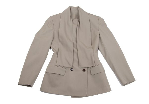 Jean Paul GAULTIER FEMME Wool Double Jacket Beige Size 40